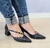 Scarpins confort com pirâmide Material com croco Detalhe com fivela 34 ao 40 Salto bloco 5 cm R$109.90 - comprar online