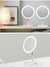 Espelhos de maquiagem brancos com luzes LED Base compacta simples com função d - preçinho