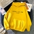 Imagem do Streetwear Hoodies Letra Impressa Camisola Feminina Outono Inverno Manga Longa H