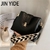 JIN YIDE Vintage Simples Pequeno Balde de Couro PU Bolsa Transversal para Mulher - loja online