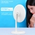 Imagem do Espelhos de maquiagem brancos com luzes LED Base compacta simples com função d