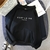 Streetwear Hoodies Letra Impressa Camisola Feminina Outono Inverno Manga Longa H - loja online