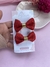Parzinho Isa duplo | P (presilha) - vermelho e dourado - comprar online