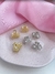 Piranha Dupla Flor com pérolas - PP - comprar online