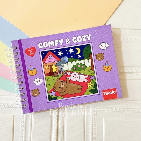 Livro de Colorir Comfy e Cozy Espiral - comprar online