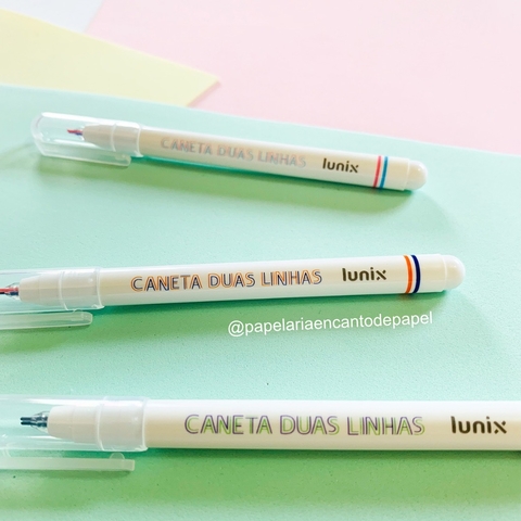 Caneta Duas Pontas Lunix - Tilibra