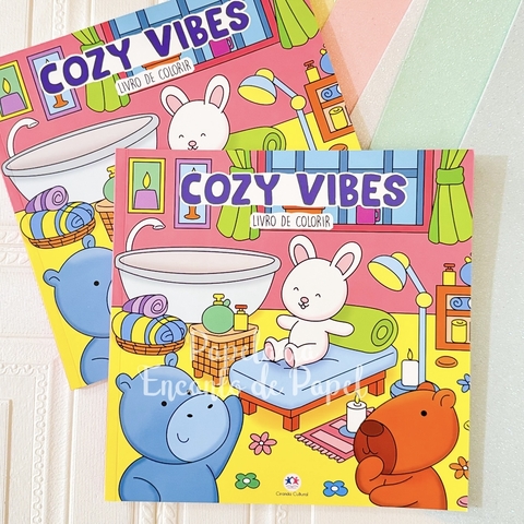 Livro de Colorir Cozy Vibes - comprar online