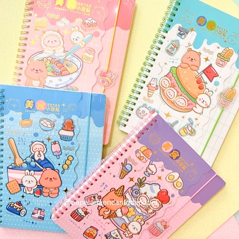 Caderno Espiral Kawaii Maior