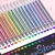 Estojo de canetas em gel com glitter - 18 cores
