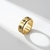 Moda 8mm spinner anel para homem feminino ansiedade alívio acessórios anka cru - T.M.F