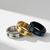 Imagem do Moda 8mm spinner anel para homem feminino ansiedade alívio acessórios anka cru