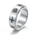 Moda 8mm spinner anel para homem feminino ansiedade alívio acessórios anka cru na internet
