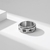 Moda 8mm spinner anel para homem feminino ansiedade alívio acessórios anka cru - T.M.F