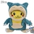 Kawaii pikachued boneca de pelúcia pokemoned cosplay eevee charizard snorlax ga - loja online