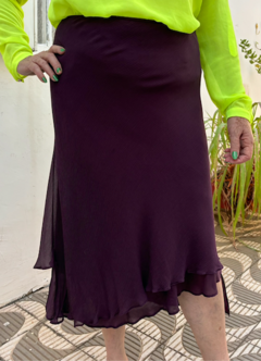 Saia de pontas roxa mermaid core 100% seda *garimpada em Paris* GG ao G2 - comprar online