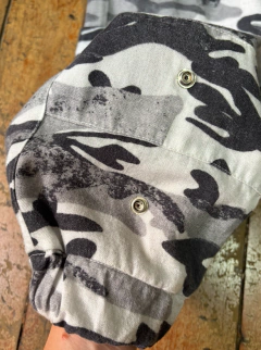 Calça saruel camuflada cinza liocel John John jogger cargo * PP/P