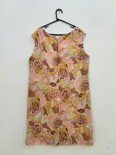 Vestido paisley candy colors francês * gg - 100 Mofo Garimpos