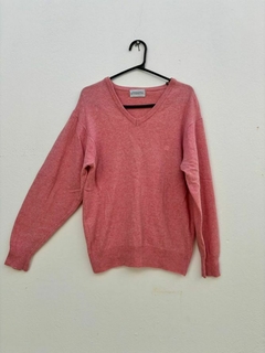Suéter rosa salmão lã pura Givenchy vintage * g brechó - 100 Mofo Garimpos