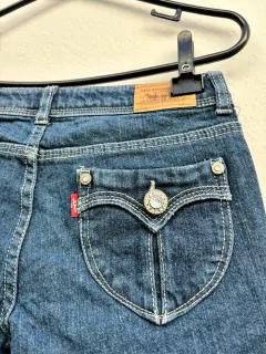 Calça jeans skinny Levi's cowboy cintura baixa * pp brechó