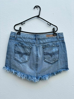 Mini saia jeans anos 2000 Y2K Cavalera *cintura baixa* n 42/44 brechó - loja online
