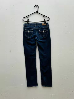 Calça jeans skinny Levi's cowboy cintura baixa * pp brechó na internet