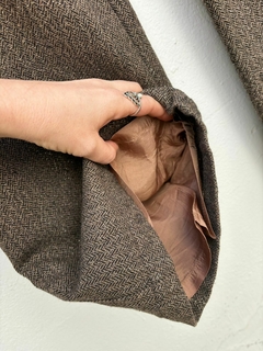 Calça pantalona alfaiataria frio lã tom terroso dourada Gap *importada* Nº 36/38 brechó - 100 Mofo Garimpos