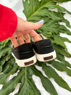 Mocassim preto lona Aragäna *unissex* Nº 37 - 100 Mofo Garimpos