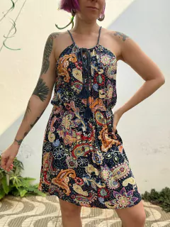 Vestido paisley viscose verão * P/M