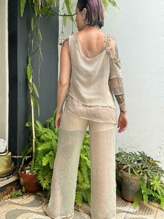 Conjunto tom terroso miçangas vintage mermaid * M grande - loja online