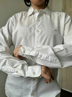 Camisa feminina branca manga longa Lacoste * G - 100 Mofo Garimpos