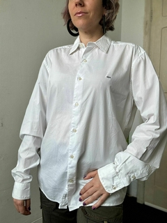 Camisa feminina branca manga longa Lacoste * G na internet