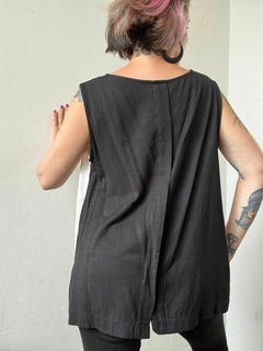 Regata preta babdo malha confortável plus size * até G5 - loja online