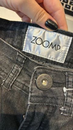 Calça jeans anos 2000 cintura alta preta feminina Zoomp * Nº 36/38 - comprar online