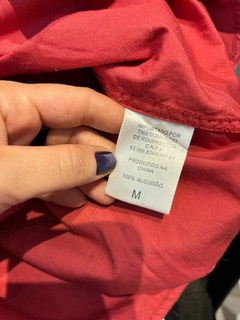 Camisa manga longa 100% algodão vermelha TNG * M/G - loja online
