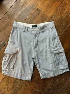Bermuda cargo listrada azul branco Polo Ralph Lauren * G