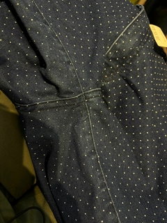 Calça jeans skinny poá cigarrete cintura alta feminina * GG - loja online