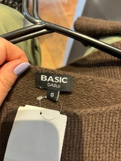 Sueter 100% cashmere marrom confortável Daslu tricô * M - 100 Mofo Garimpos