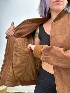 Jaqueta couro legítimo caramelo masculina importada * G - loja online