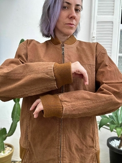 Jaqueta couro legítimo caramelo masculina importada * G - comprar online