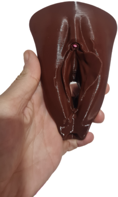 Vulva 3d com clitóris