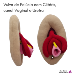 vulva de peluche didáctica con clítoris - Clitstore