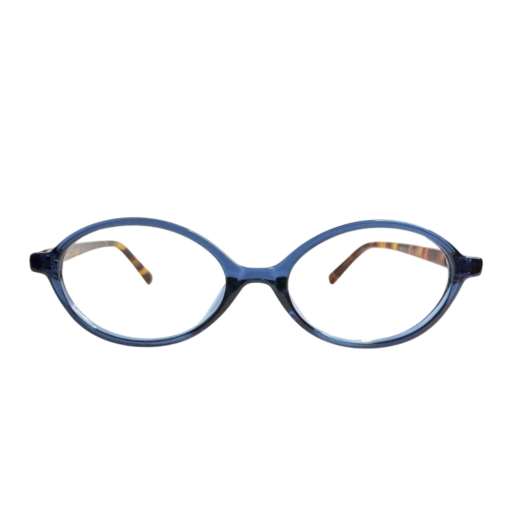 Armação de Grau Oval RX Azul Tartaruga Bicolor Vintage