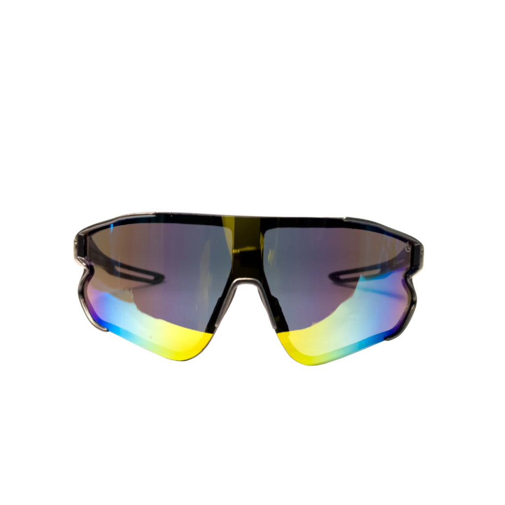 Óculos de Sol Esportivo Alta Performance | Lente Shield Espelhada Black