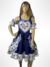 VESTIDO JUNINO AZUL CORDEL ENCANTADO
