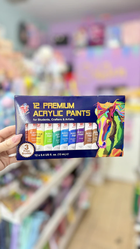 SET DE PINTURAS ACRILICAS X12