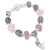 Imagem do Baopon antigo cristal coração charme pulseira com contas de vidro murano pulse