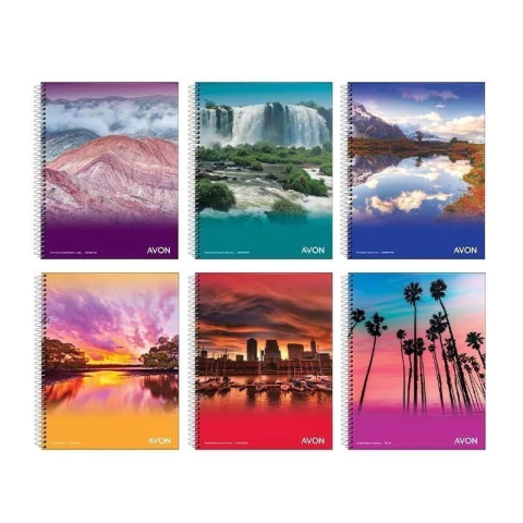 CUADERNO AVON 29.7 TAPA FLEXIBLE ESPIRAL 84 HOJAS - comprar online