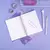 CUADERNO A5 T/Dura x 80 Hj. anillo doble alambre LUNA SATURNO - comprar online
