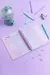 AGENDA CUADERNO A5 -FLORCITAS BEIGE -