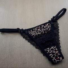 Imagem do Tanga Animal Print e Renda